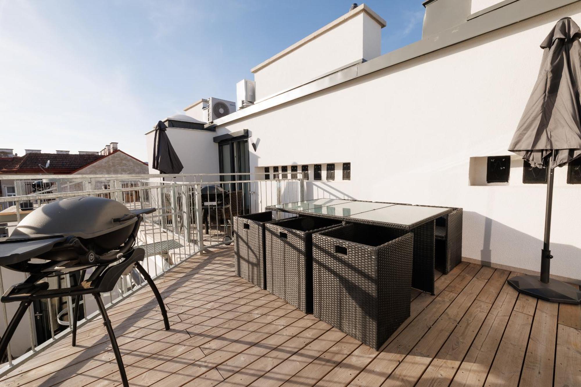 Symphony Apartments 40 - Modern Loft With Terrace And Grill In Central Location Vienna Luaran gambar